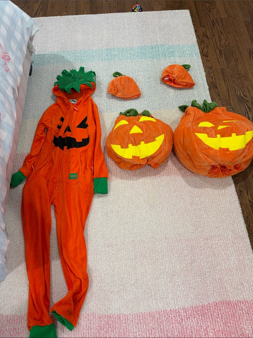 Family Halloween Orange Pumpkin costume set